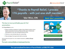 Tablet Screenshot of payrollrelief.com